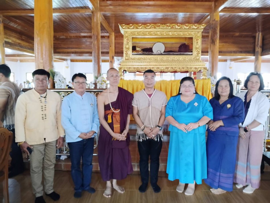 พิธีทำบุญ ในงานประเพณีเปลี่ยนผ้าสรีระสังขาร พระครูวิโรจน์รัตนสาร (ครูบาอิ่นแก้ว รตโน) เนื่องในครบรอบ 4 ปี วันมรณกาล